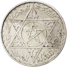 MOROCCO, 200 Francs, 1953, Paris, KM #53, AU(50-53), Silver, 7.93
