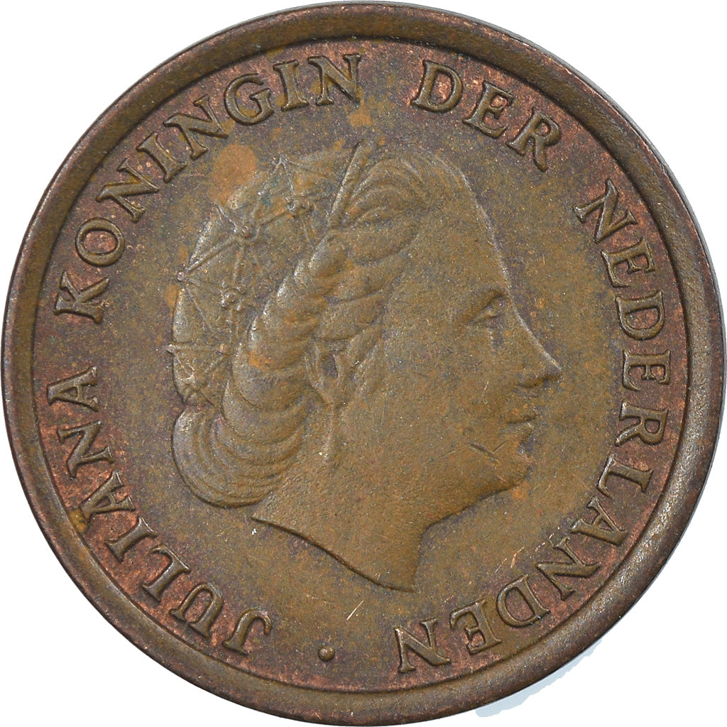 Moneda, Países Bajos, Juliana, Cent, 1975, MBC, Bronce, KM:180
