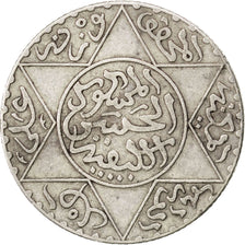 Coin, Morocco, Moulay al-Hasan I, 2-1/2 Dirhams, 1892, Paris, EF(40-45), Silver