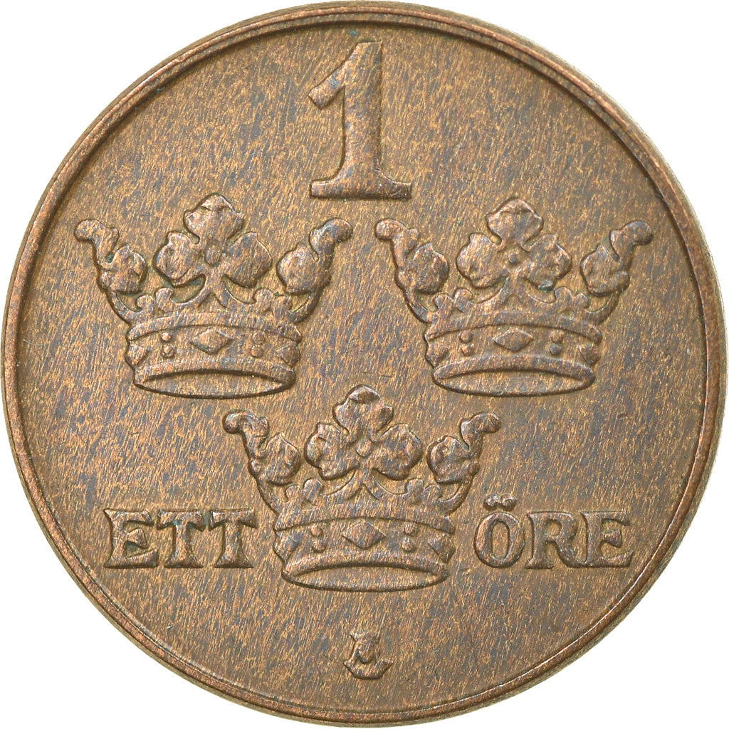 Coin, Sweden, Gustaf V, Ore, 1950, EF(40-45), Bronze, KM:777.2