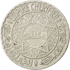 Marocco, Mohammed V, 5 Francs, 1933, Paris, BB, Argento, KM:37