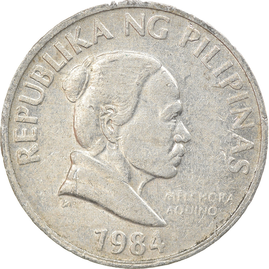 Coin, Philippines, 5 Sentimos, 1984, EF(40-45), Aluminum, KM:239