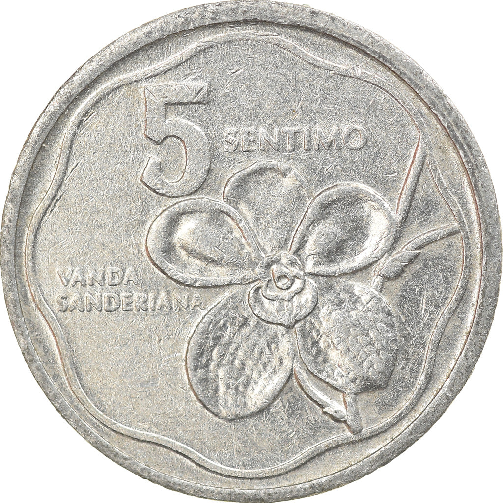 Coin, Philippines, 5 Sentimos, 1984, EF(40-45), Aluminum, KM:239