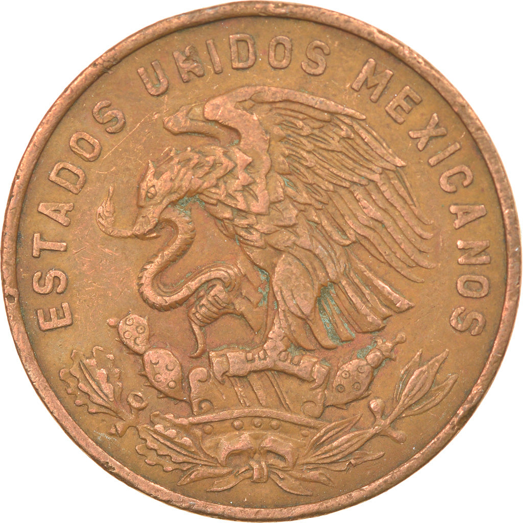 Coin, Mexico, 20 Centavos, 1963, Mexico City, EF(40-45), Bronze, KM:440