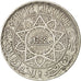 Marocco, Mohammed V, 10 Francs, 1933, BB, Argento, KM:38