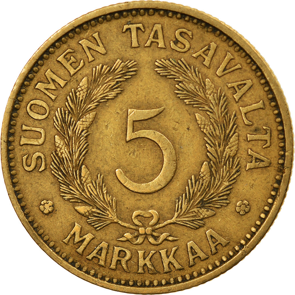 Coin, Finland, 5 Markkaa, 1931, EF(40-45), Aluminum-Bronze, KM:31