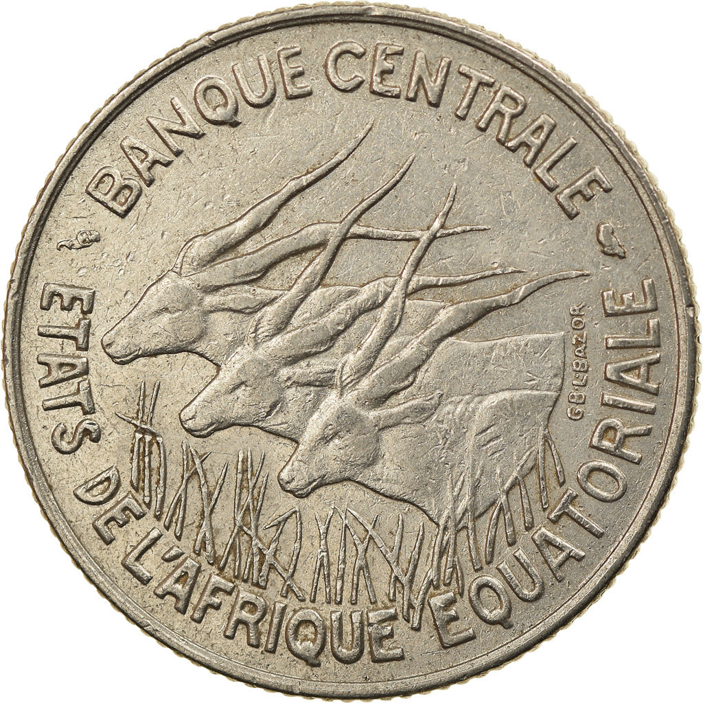Coin, EQUATORIAL AFRICAN STATES, 100 Francs, 1968, Paris, EF(40-45), Nickel