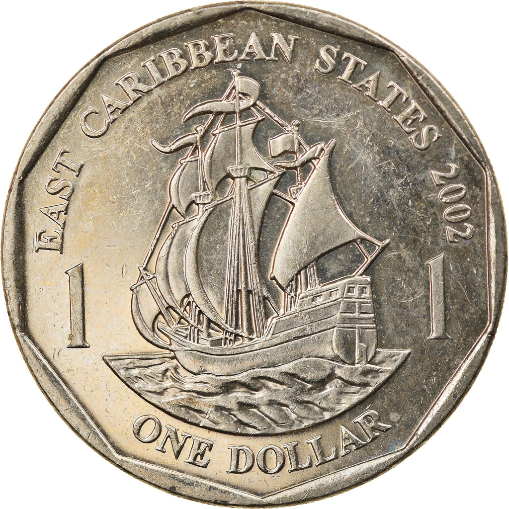 Coin, East Caribbean States, Elizabeth II, Dollar, 2002, British Royal Mint