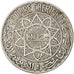 Marocco, Mohammed V, 20 Francs, 1933, MB+, Argento, KM:39