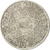 MOROCCO, 20 Francs, 1933, Paris, KM #39, EF(40-45), Silver, 35, 19.83