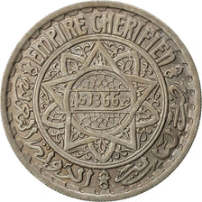 MOROCCO, 20 Francs, 1946, Paris, KM #45, AU(55-58), Copper-Nickel, 9.86