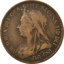 Moneta, Gran Bretagna, Victoria, 1/2 Penny, 1899, MB, Bronzo, KM:789
