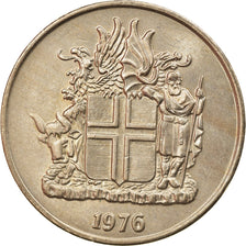 Coin, Iceland, 10 Kronur, 1976, AU(55-58), Copper-nickel, KM:15
