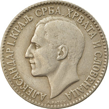 Coin, Yugoslavia, Alexander I, 2 Dinara, 1925, EF(40-45), Nickel-Bronze, KM:6