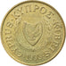 Moneta, Cypr, 20 Cents, 1993, EF(40-45), Mosiądz niklowy, KM:62.2