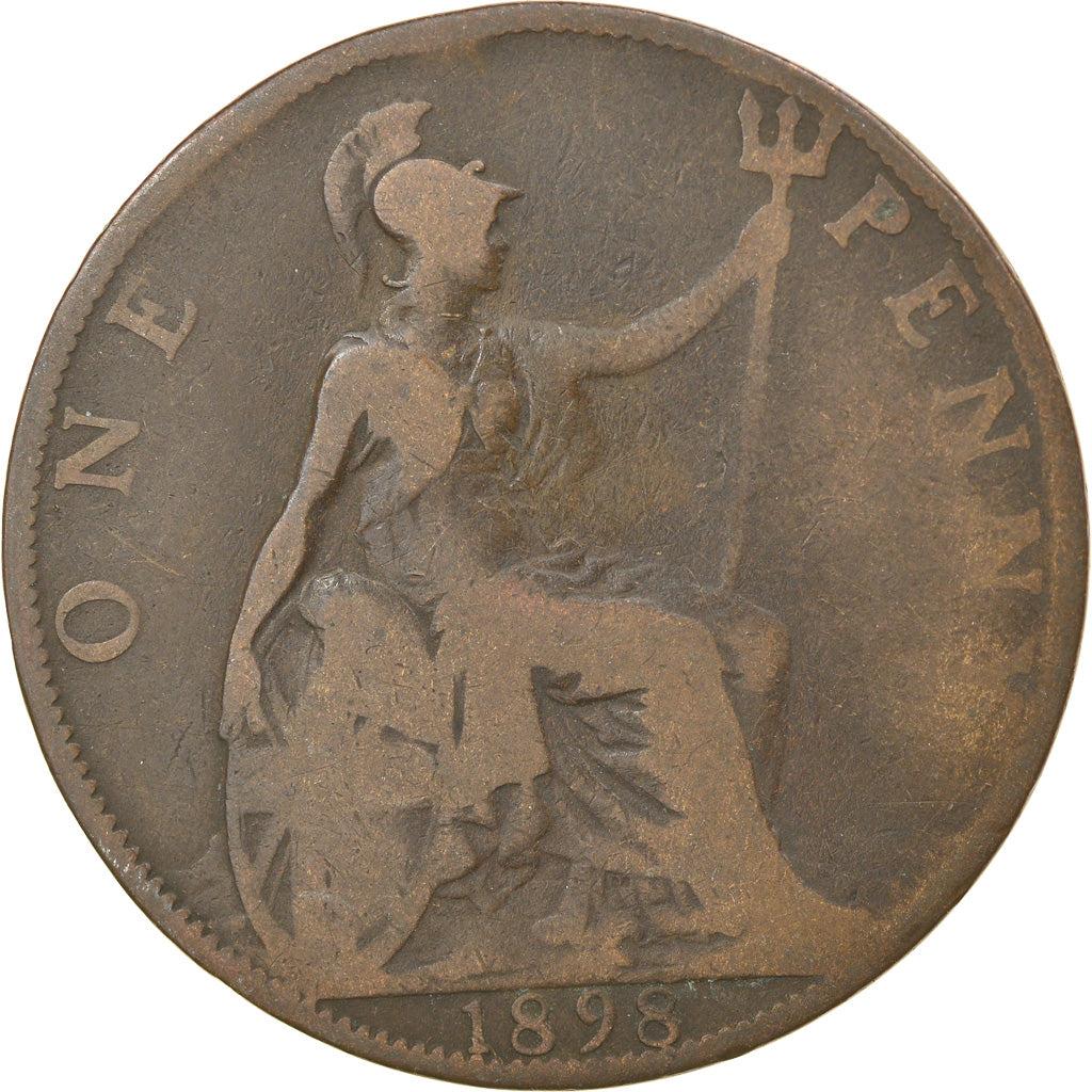 Coin, Great Britain, Victoria, Penny, 1898, VG(8-10), Bronze, KM:790