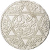 MOROCCO, Rial, 10 Dirhams, 1917, bi-Bariz, KM #33, AU(50-53), Silver, 24.95