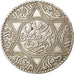 MOROCCO, Rial, 10 Dirhams, 1927, bi-Bariz, KM #33, AU(55-58), Silver, 25.06