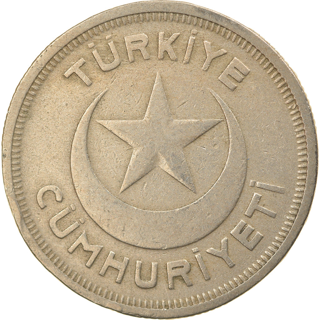 Coin, Turkey, 10 Kurus, 1939, EF(40-45), Copper-nickel, KM:863