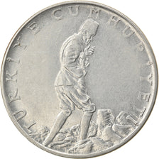 Moneta, Turchia, 2-1/2 Lira, 1961, BB, Acciaio inossidabile, KM:893.1