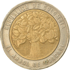 Coin, Colombia, 500 Pesos, 1996, EF(40-45), Bi-Metallic, KM:286