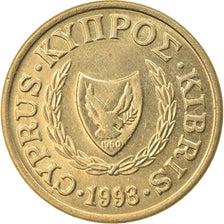 Moneta, Cipro, Cent, 1993, BB, Nichel-ottone, KM:53.3