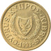 Moneta, Cipro, Cent, 1993, BB, Nichel-ottone, KM:53.3