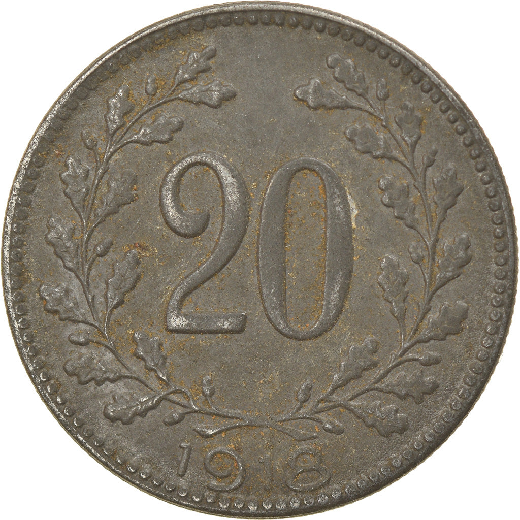 Coin, Hungary, 20 Fillér, 1918, EF(40-45), Iron, KM:498