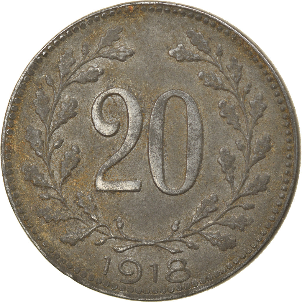 Coin, Hungary, 20 Fillér, 1918, EF(40-45), Iron, KM:498