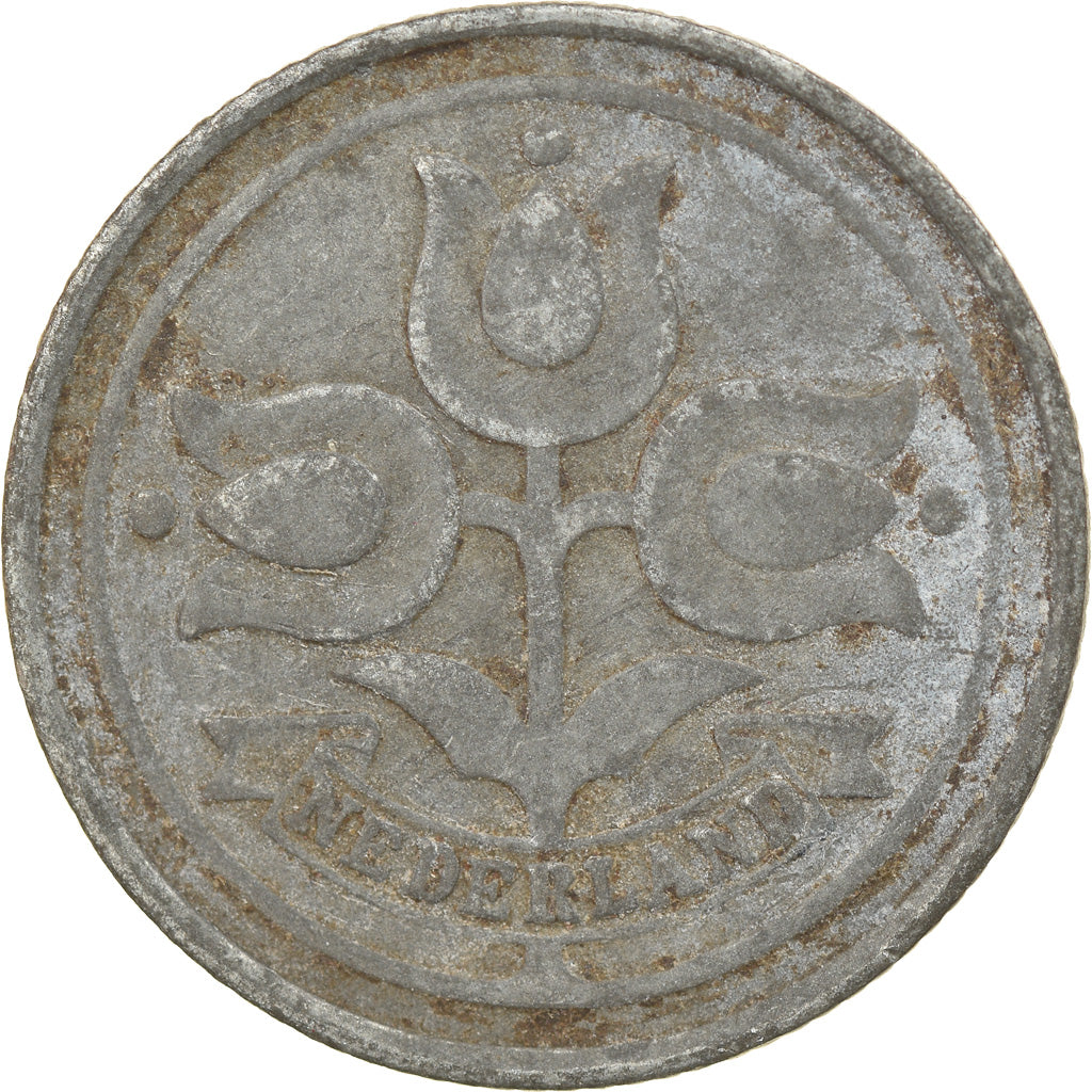 Coin, Netherlands, Wilhelmina I, 10 Cents, 1941, EF(40-45), Zinc, KM:173
