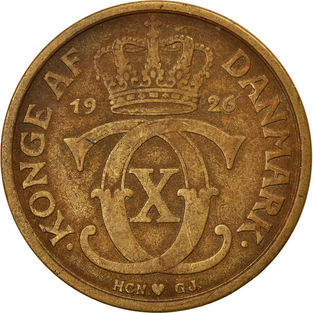 Monnaie, Danemark, Christian X, Krone, 1926, Copenhagen, TTB, Aluminum-Bronze
