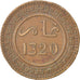 Münze, Marokko, 'Abd al-Aziz, 10 Mazunas, 1902, SS, Bronze, KM:17.1