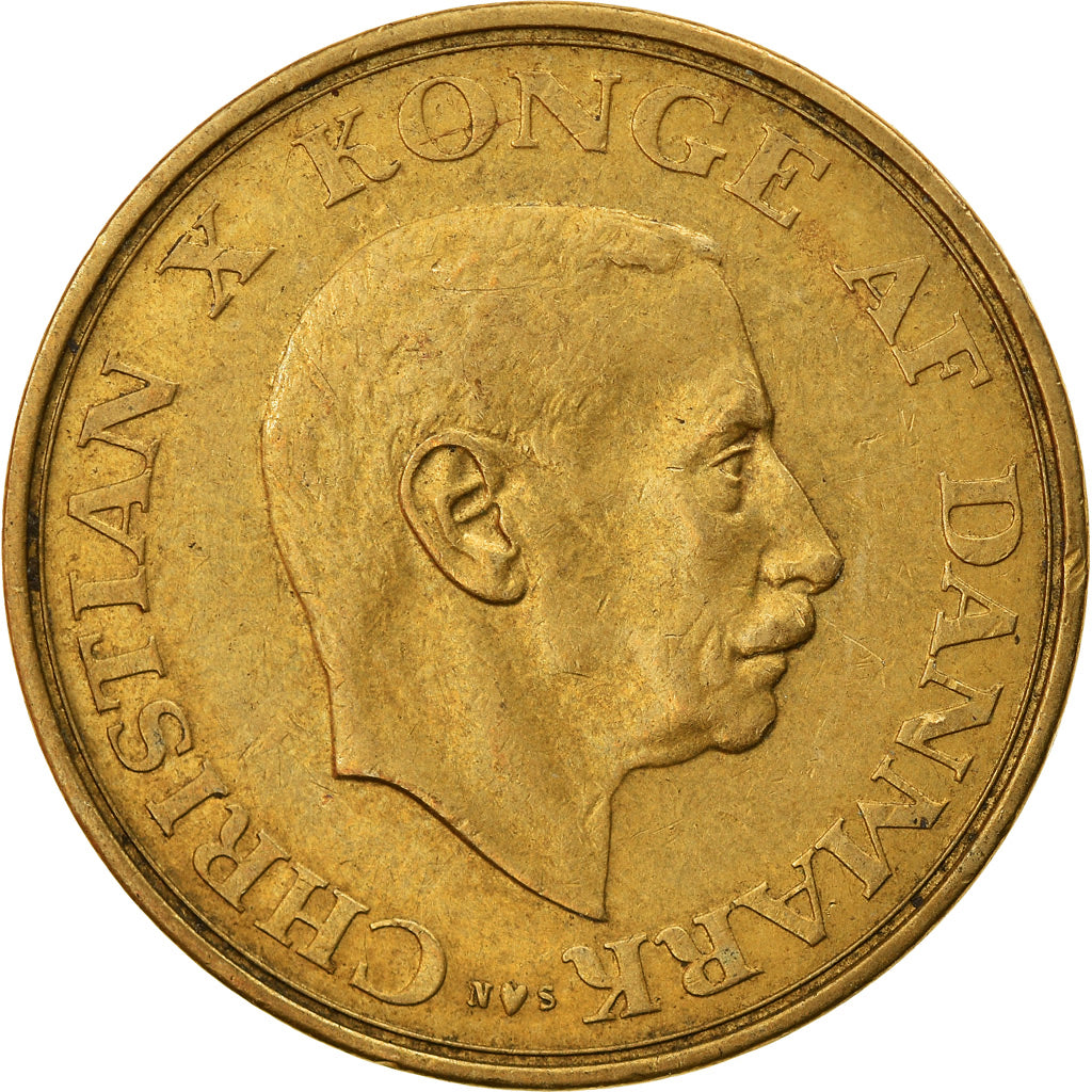 Moeda, Dinamarca, Christian X, Krone, 1942, Copenhagen, EF(40-45)