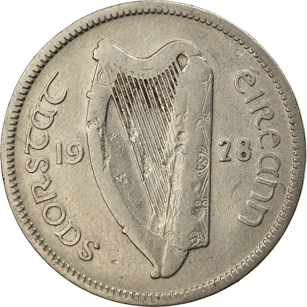 Coin, IRELAND REPUBLIC, 6 Pence, 1928, EF(40-45), Nickel, KM:5
