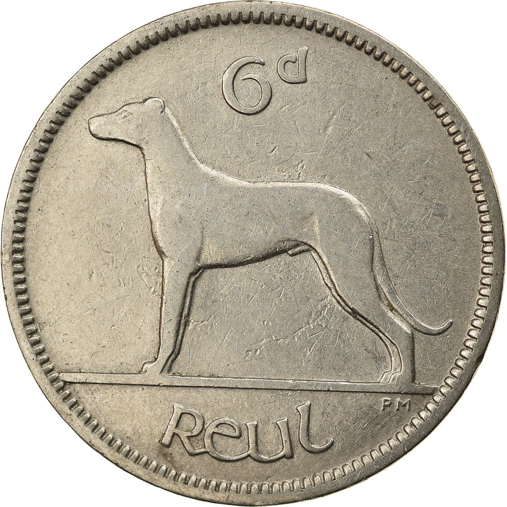 Coin, IRELAND REPUBLIC, 6 Pence, 1928, EF(40-45), Nickel, KM:5