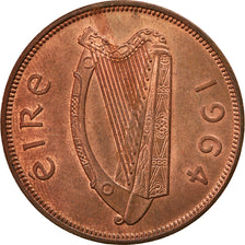 Moeda, REPÚBLICA DA IRLANDA, Penny, 1964, EF(40-45), Bronze, KM:11