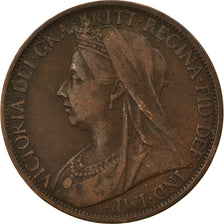 Coin, Great Britain, Victoria, Penny, 1900, VF(30-35), Bronze, KM:790