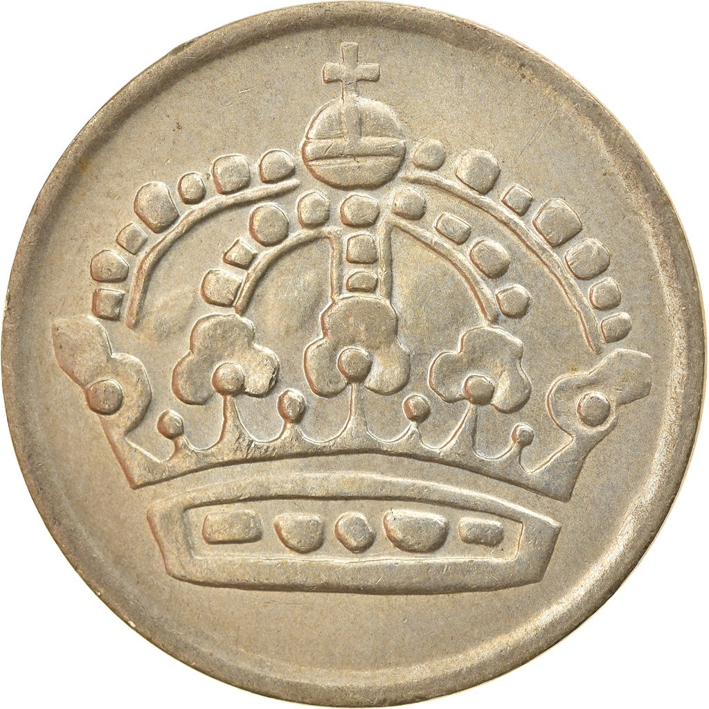 Moneta, Szwecja, Gustaf VI, 50 Öre, 1961, EF(40-45), Srebro, KM:825