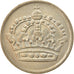 Moneta, Svezia, Gustaf VI, 50 Öre, 1961, BB, Argento, KM:825