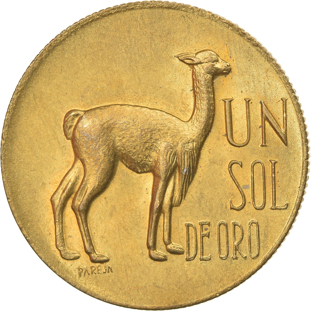 Moneta, Perù, Sol, 1968, SPL-, Ottone, KM:248