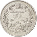 Tunisia, Muhammad al-Nasir Bey, 50 Centimes, 1916, Paris, BB, Argento, KM:237