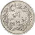 Tunisia, Muhammad al-Nasir Bey, 50 Centimes, 1917, Paris, BB+, Argento, KM:237