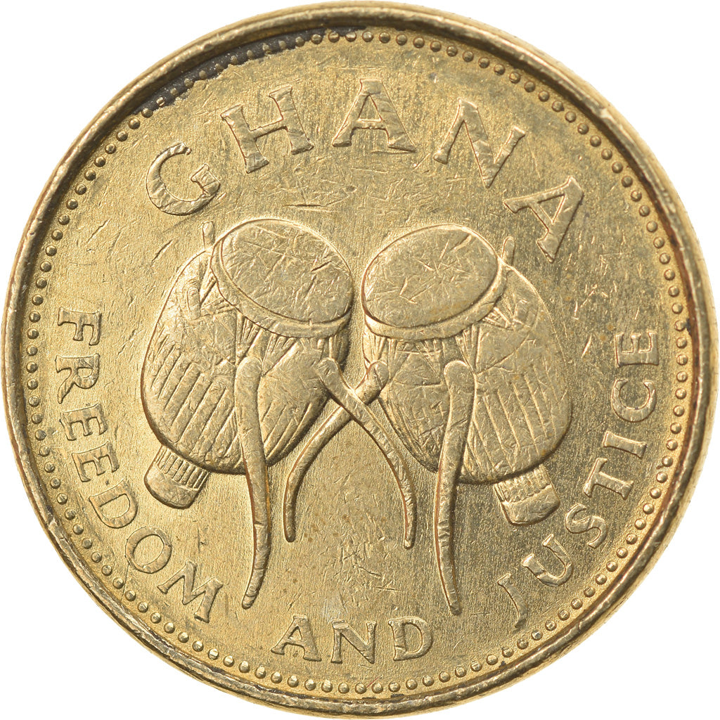Coin, Ghana, 500 Cedis, 1998, EF(40-45), Nickel-brass, KM:34