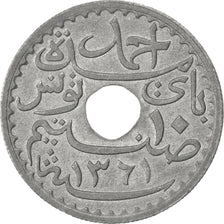 Coin, Tunisia, Ahmad Pasha Bey, 10 Centimes, 1942, Paris, AU(55-58), Zinc