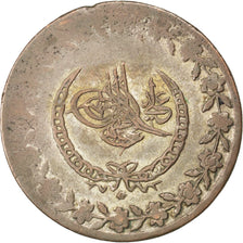 Moneda, Turquía, Mahmud II, 5 Kurush, 1833, Qustantiniyah, BC+, Plata, KM:599