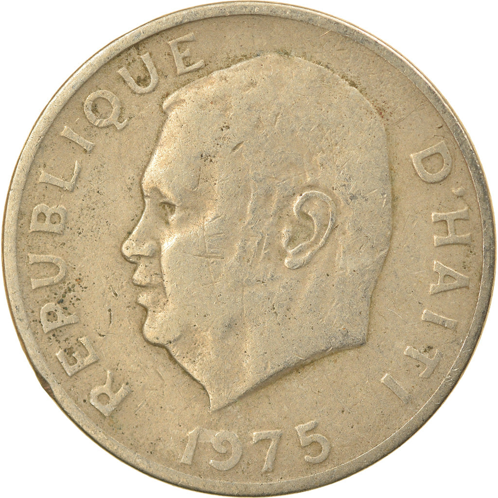 Coin, Haiti, 5 Centimes, 1975, VF(30-35), Copper-nickel, KM:119