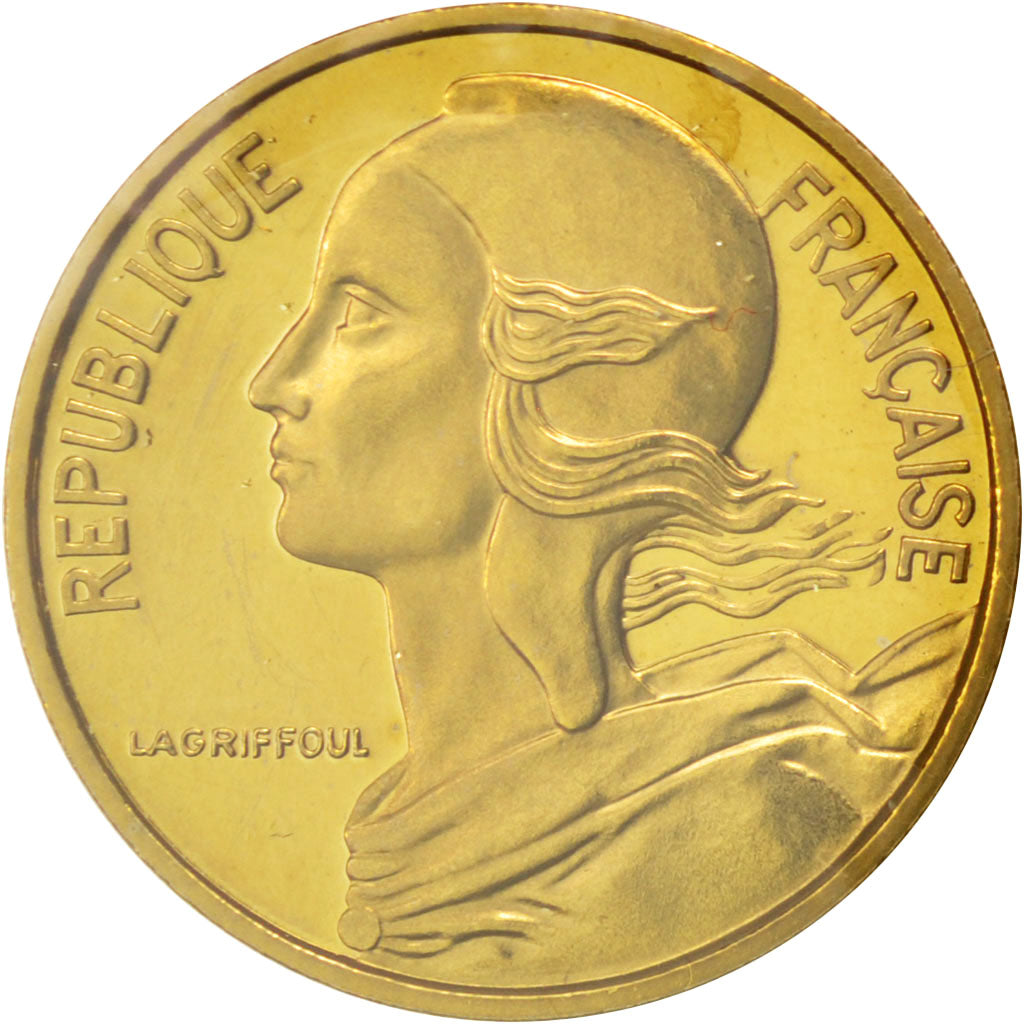 FRANCE, 5 Centimes, 1980, KM #P656, MS(65-70), Cupro-nickel Aluminium, Gadoury..