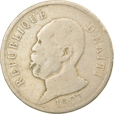Coin, Haiti, 50 Centimes, 1907, F(12-15), Copper-nickel, KM:56