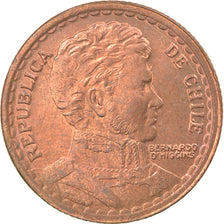 Moneda, Chile, Peso, 1953, Santiago, MBC, Cobre, KM:179