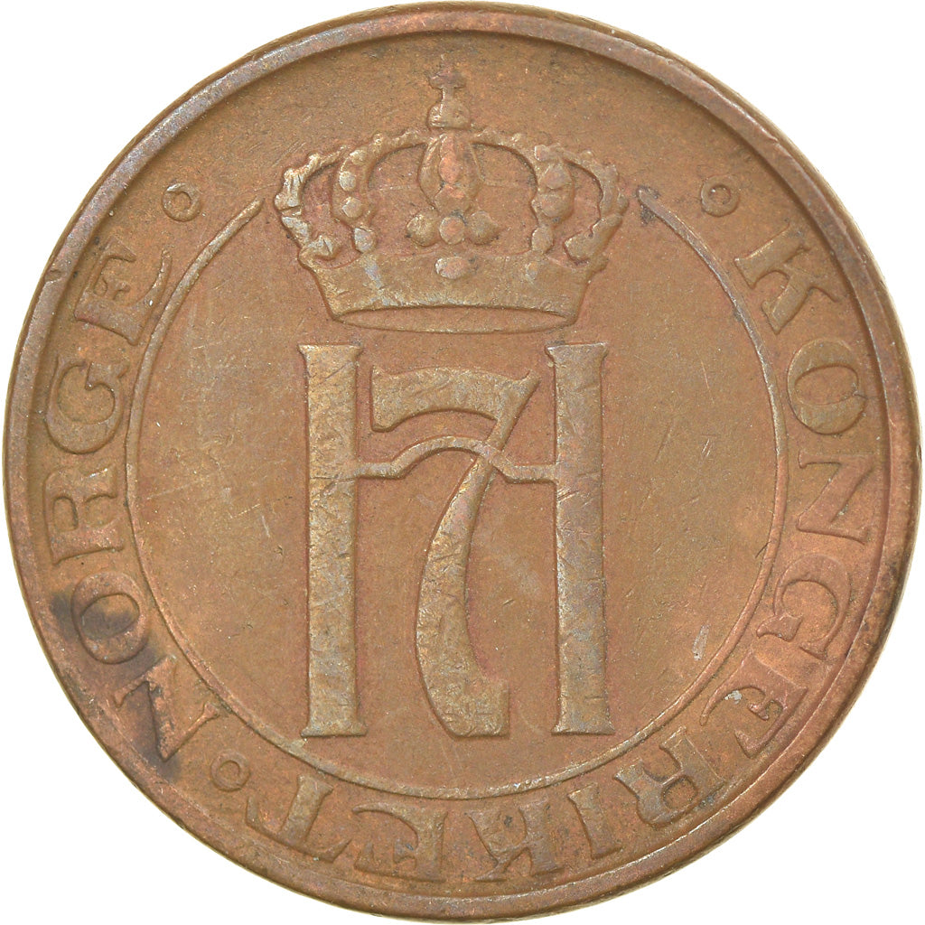 Coin, Norway, Haakon VII, 2 Öre, 1940, EF(40-45), Bronze, KM:371